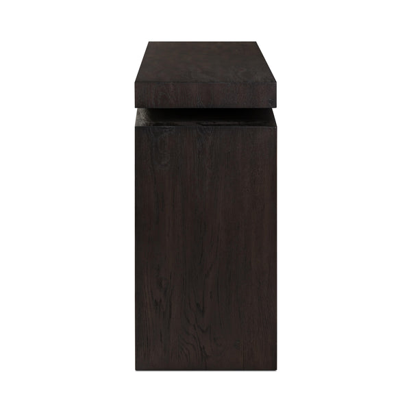 Matthes Console Table in Smoked Black