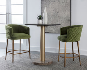 CORNELLA COUNTER STOOL - MEG OLIVE