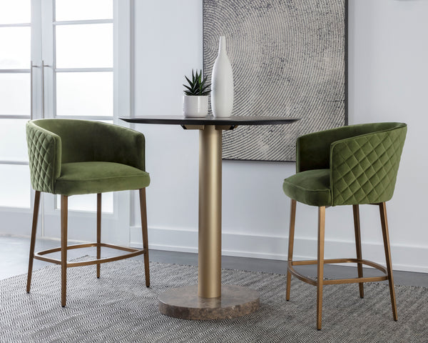 CORNELLA COUNTER STOOL - MEG OLIVE