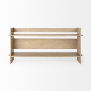 Aida Light Brown Wood Console Table