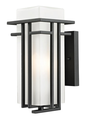 Abbey Outdoor Wall Light in Black Finish