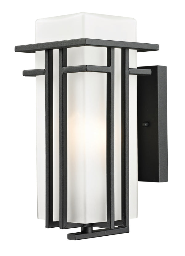 Abbey Outdoor Wall Light in Black Finish
