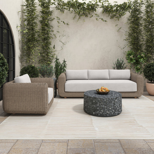 Soma Outdoor Accent Chair with Natural Wicker