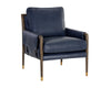 MAUTI ARMCHAIR - DISTRESSED BROWN - CORTINA INK LEATHER