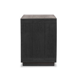 Warby Nightstand - Worn Black Veneer