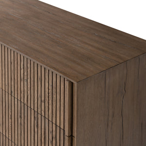 Leo 6 Drawer Dresser in Rustic Grey