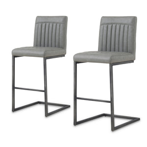 Ronan Counter Stool In Antique Graphite Gray