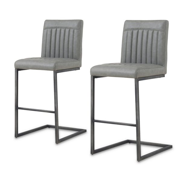 Ronan Counter Stool In Antique Graphite Gray