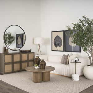Tavi Medium Brown Round Coffee Table