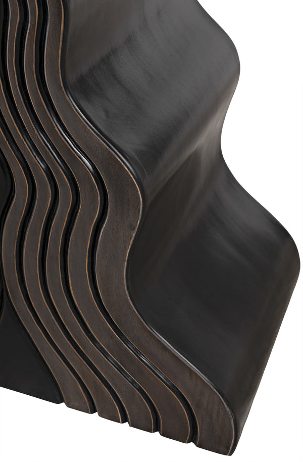 Ray Mahogany and Veneer Console in Pale with Light Brown Highlights