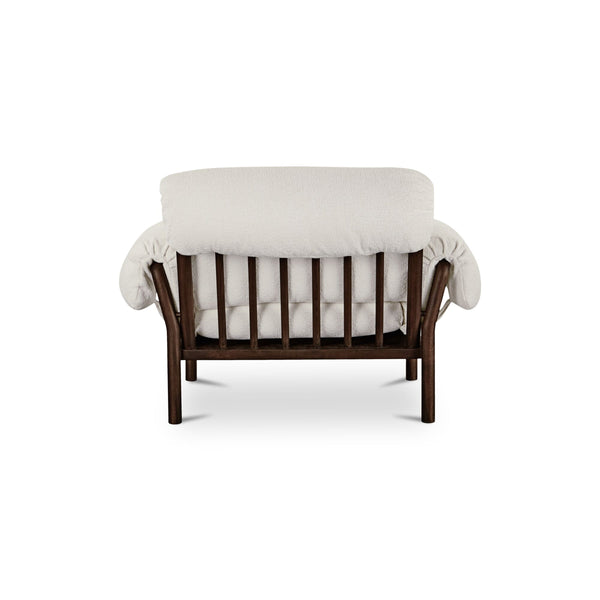 Cardero Lounge Chair in Ivory with Ash Frame