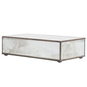RECTANGULAR BOX WITH ANTIQUE MIRROR