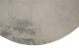 Galvanized Wall Discs, Set of 4, Liquid Silver
