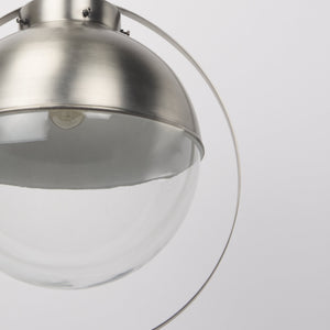 Leighton 15.0L x 15.0W x 20.0H Antique Nickel Pendant Light