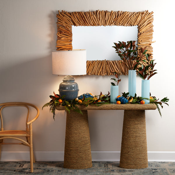 Kaya Ceramic Table Lamp with Linen Shade