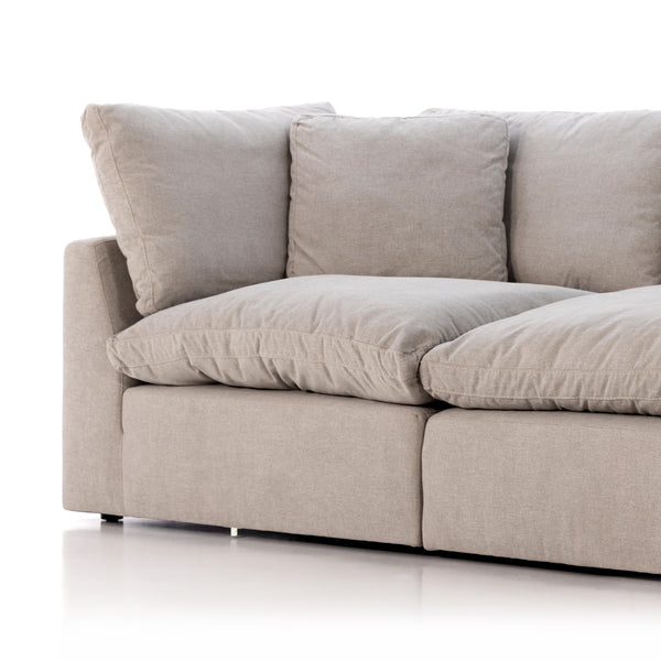 Stevie 3Pc Sectional Sofa In Destin Flannel