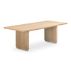Moe's Round Off Small Dining Table in Natural Oak