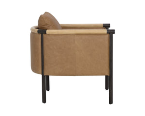 WILDER LOUNGE CHAIR - LUDLOW SESAME LEATHER