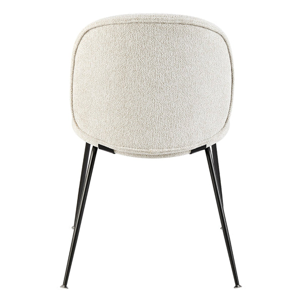 Nisha KD Fabric Dining Side Chair, Posh Ivory