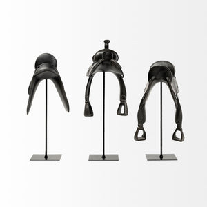 Colt III 8L x 9W Black Equestrian-Inspired English Horse Saddle