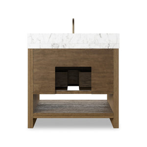 Anthem Single Vanity - Washed Natural Veneer