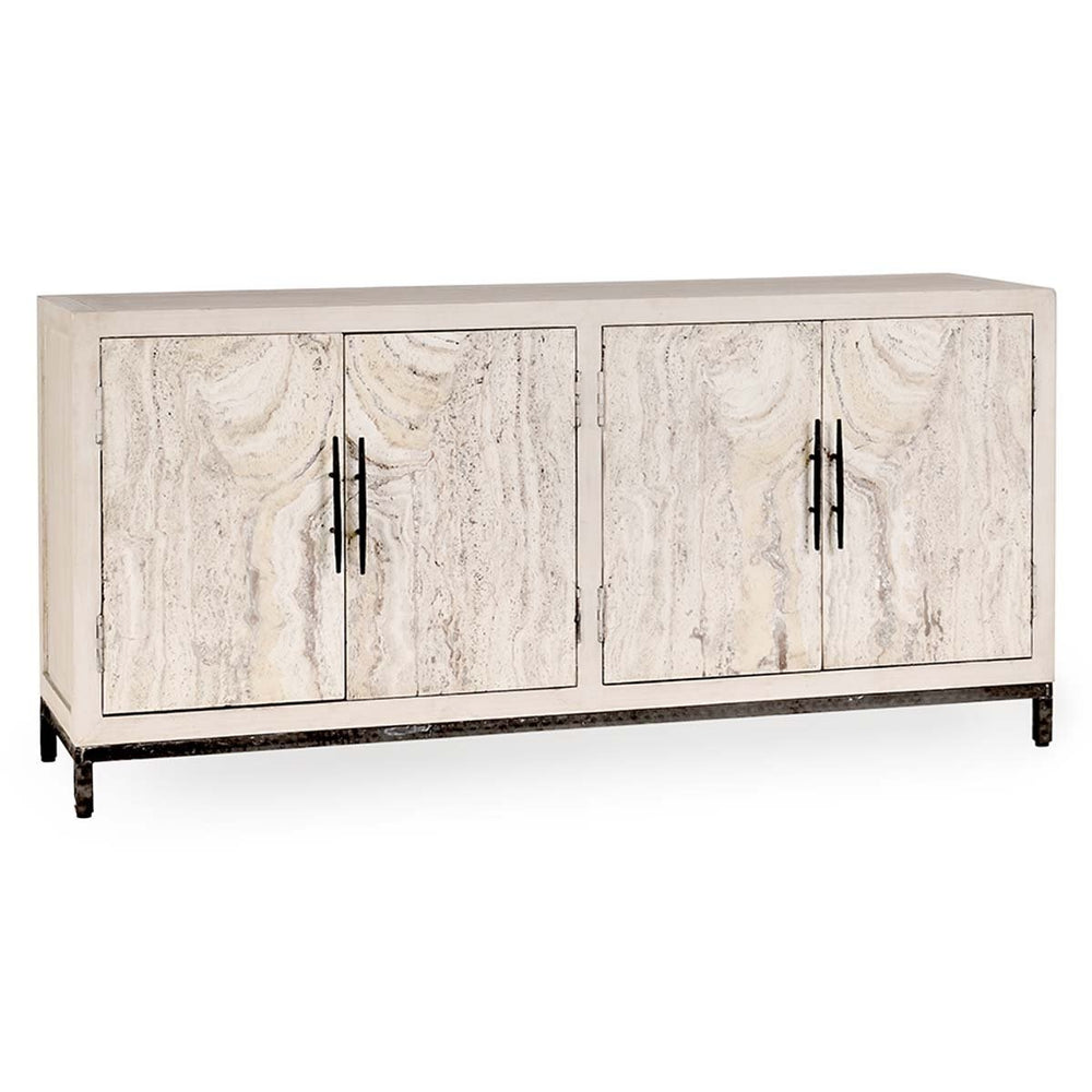 Lisbon Solid Wood 4Dr Cabinet - Reclaimed Pine