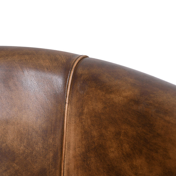 Essex 22" Leather Armchair, Antique Whiskey