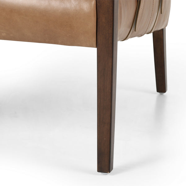Bauer Leather Chair-Warm Taupe Dakota