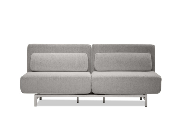 ISO Double Fabric Motion Sofa in Double silver fabric