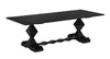 Madeira Dining Table, Hand Rubbed Black