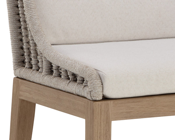 SORRENTO DINING CHAIR - DRIFT BROWN - PALAZZO CREAM