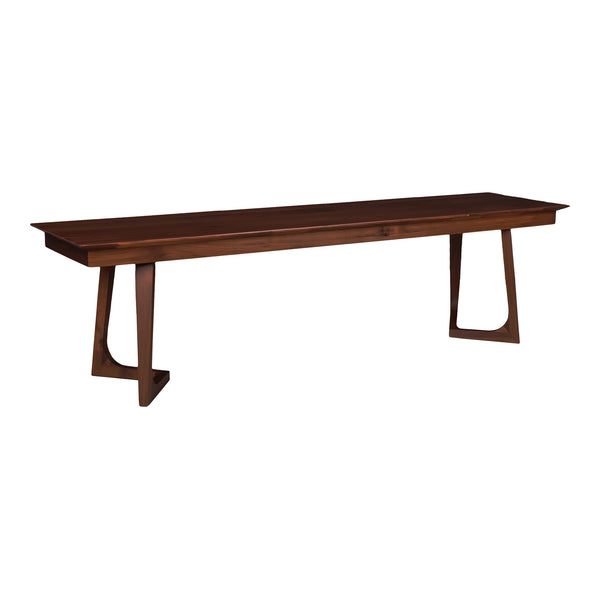 Moe's Godenza Bench in Solid Walnut