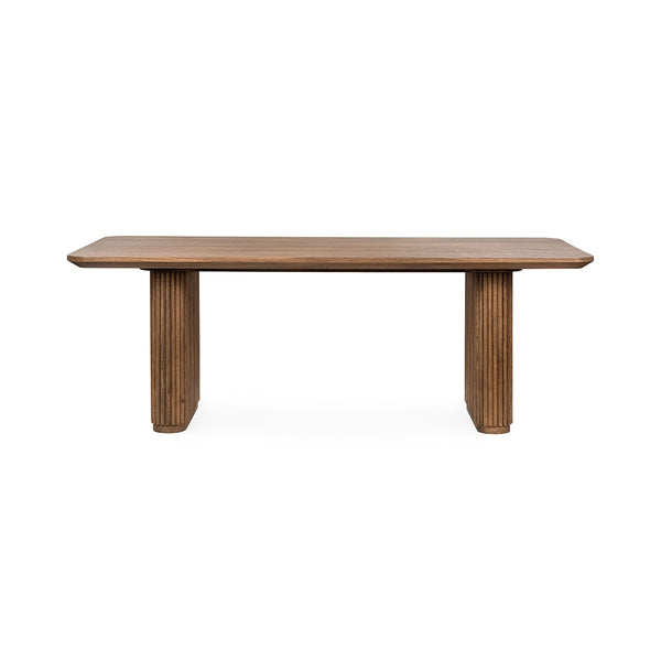 Classic Home Vander Solid Wood Dining Table in Oak
