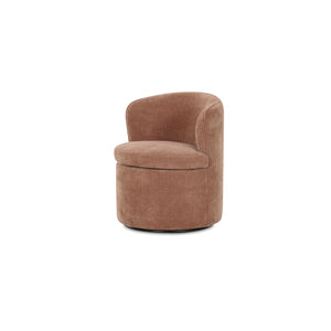 Moe's Dane Swivel Dining Chair in Heritage Pink