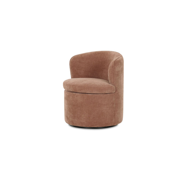 Moe's Dane Swivel Dining Chair in Heritage Pink