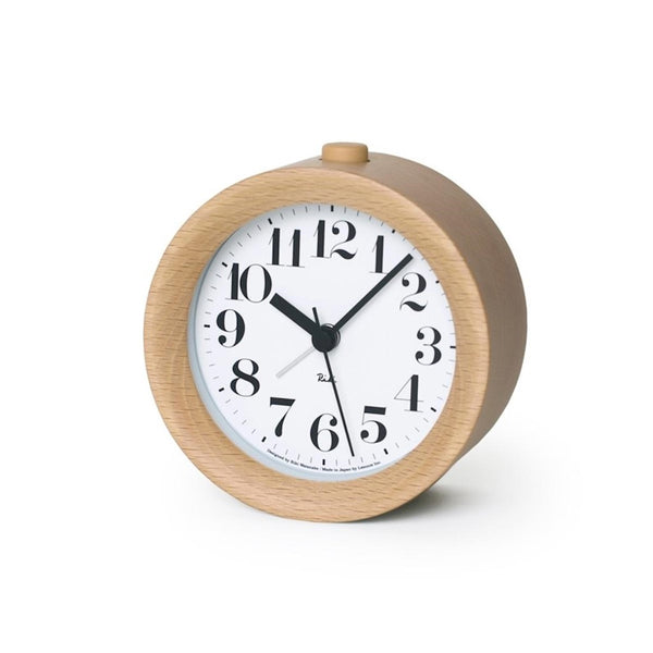 Riki Alarm Clock - Natural Wood