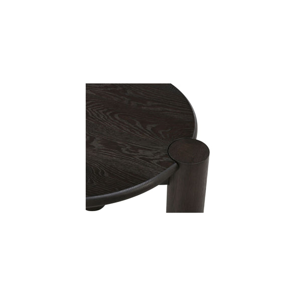 Moe's Jack Side Table Brushed Dark Brown Oak