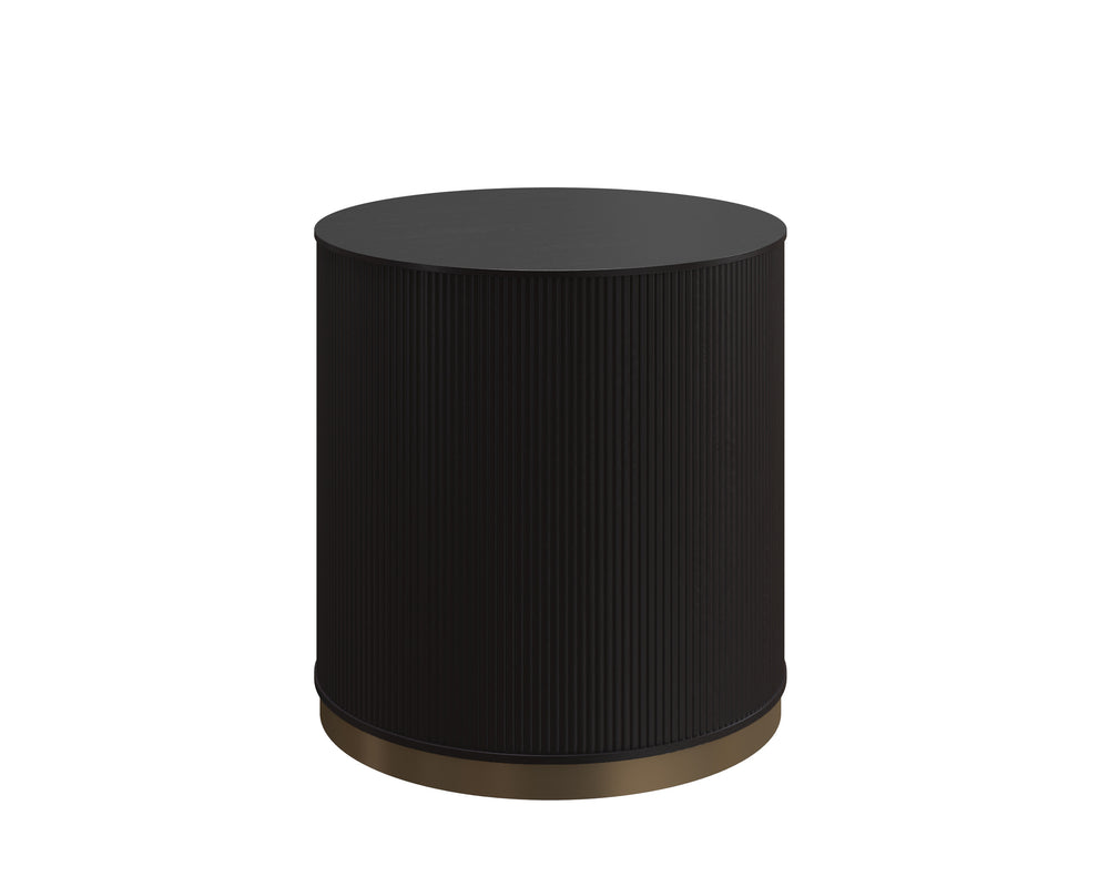 KALLA SIDE TABLE - CHARCOAL