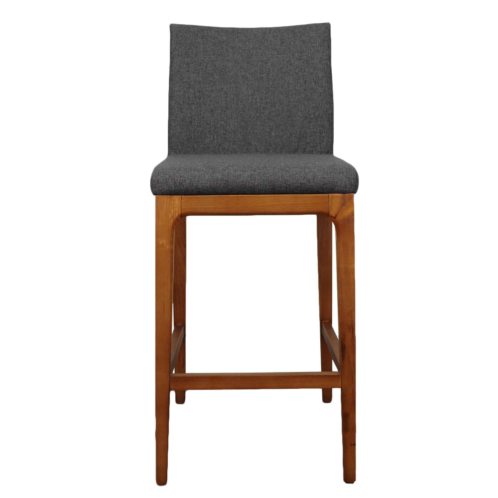 Devon Fabric Counter stool Walnut Legs In Night Shade