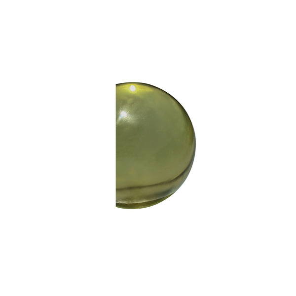 Bonn Cast Glass Decorative Object in Olive