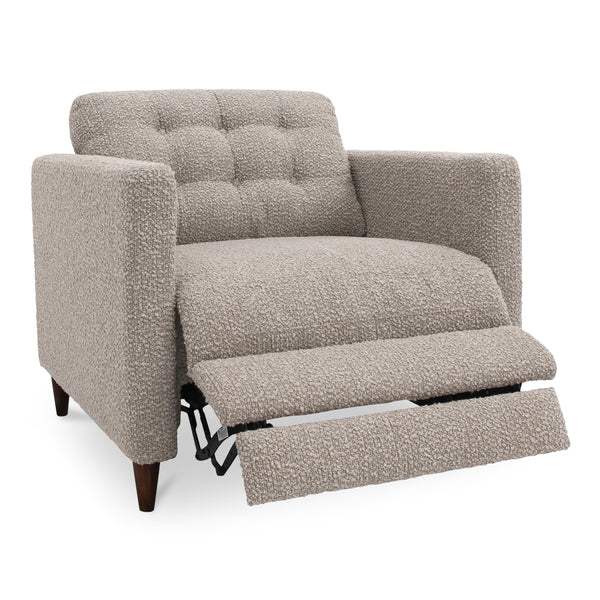 Moe's Bridgers Power Recliner Chair in Warm Grey