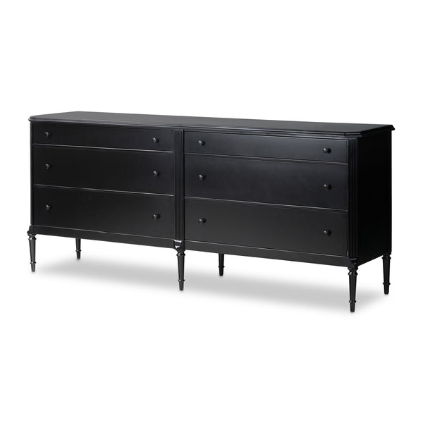 Lendon 6 Drawer Dresser in Black