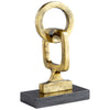 Accession Sculpture in Gold and Black