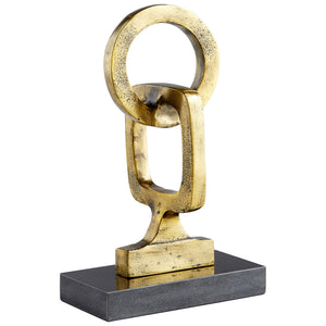 Accession Sculpture in Gold and Black