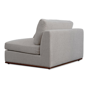 Rue Left Arm Facing Chair in Flecked Grey