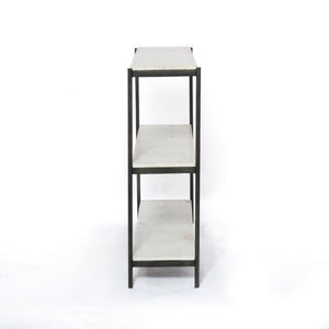 Felix Small Console Table In Hammered Grey