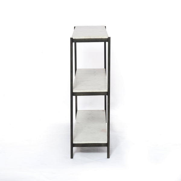 Felix Small Console Table In Hammered Grey