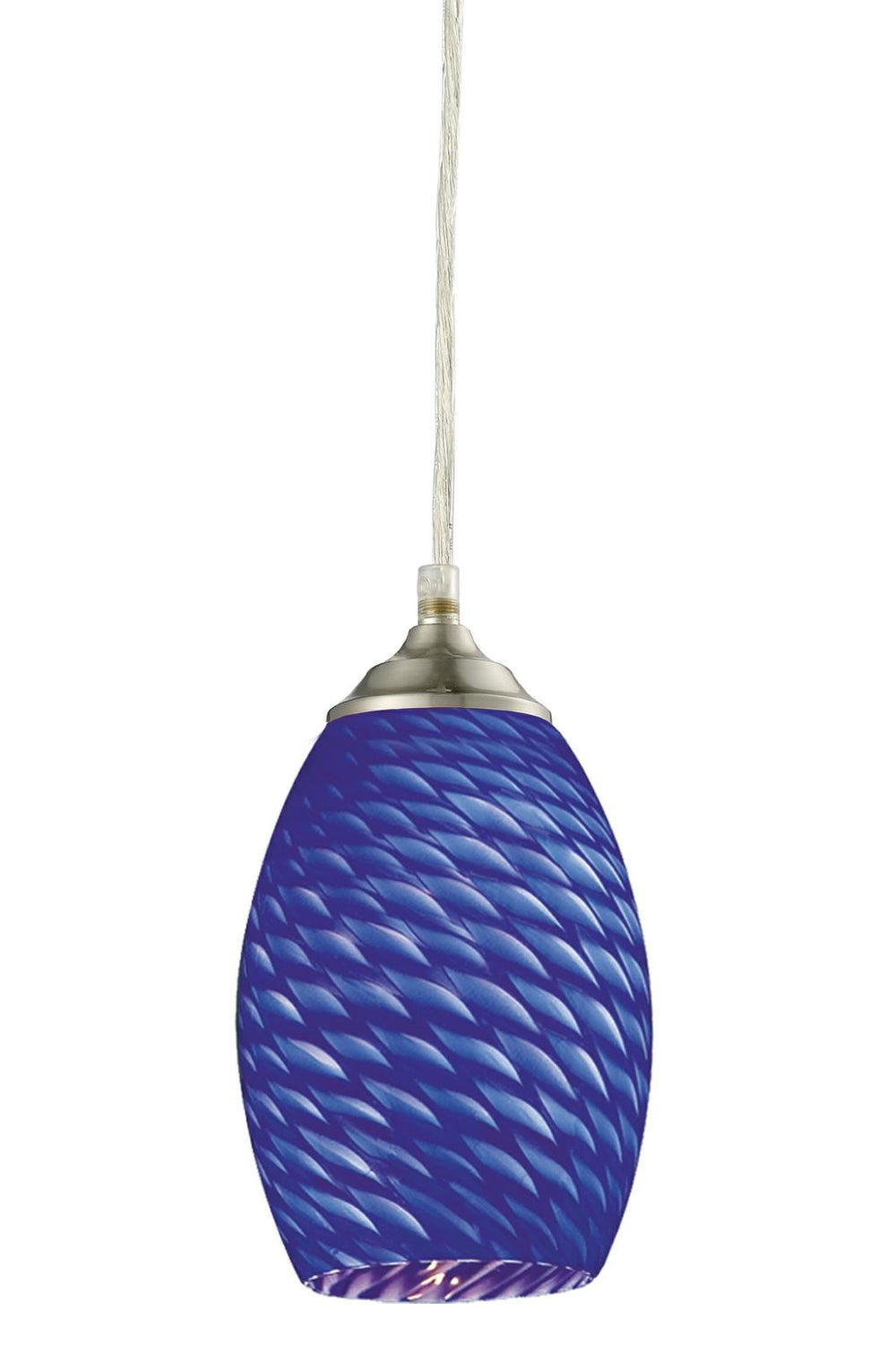 Jazz 1 Light Mini Pendant in Brushed Nickel Finish