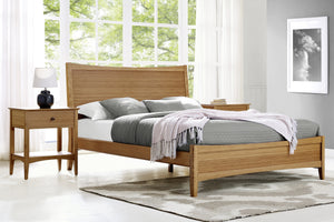 Willow Eastern King Platform Bed, Caramelized