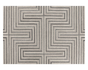 OSLOW HAND-TUFTED RUG - BEIGE / GREY - 10' X 14'